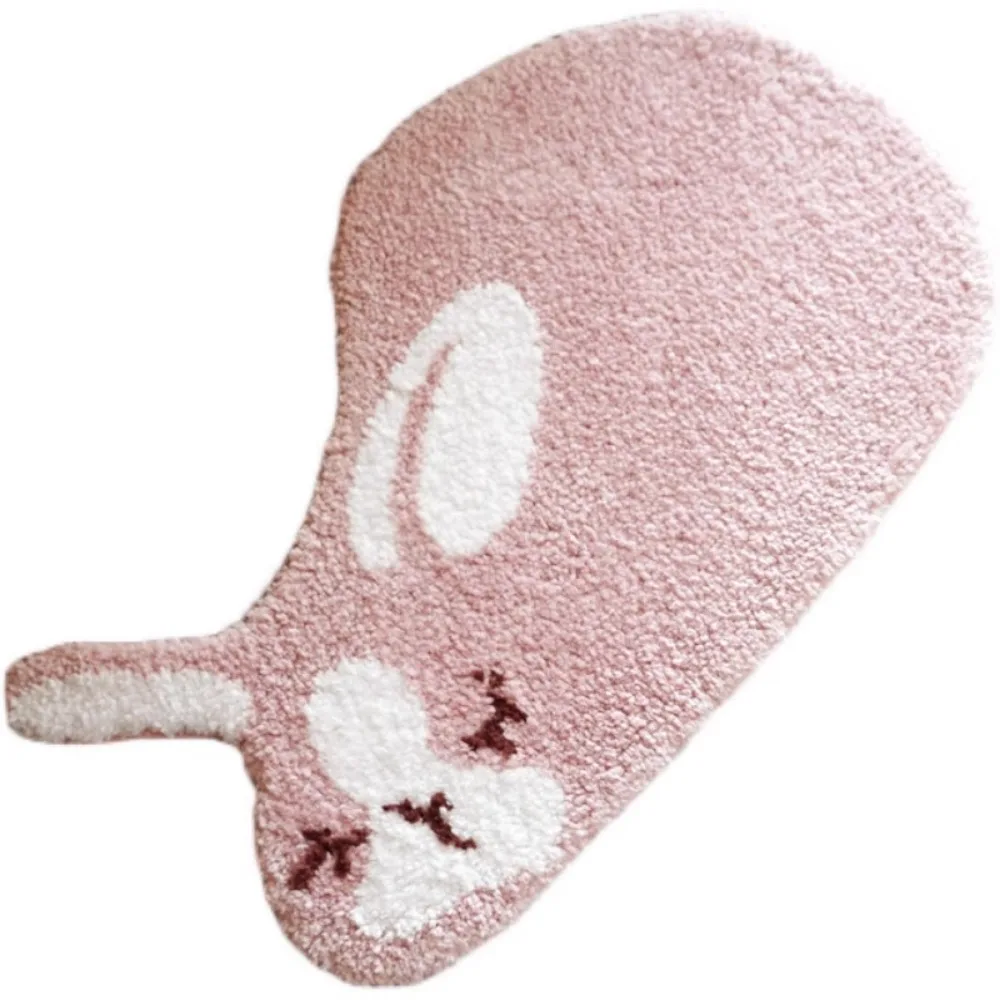

Modeling Cartoon Thickened Floor Mat Soft Skin-friendly Bedside Rug Animation Simple Modern Soft Waxy Bathroom