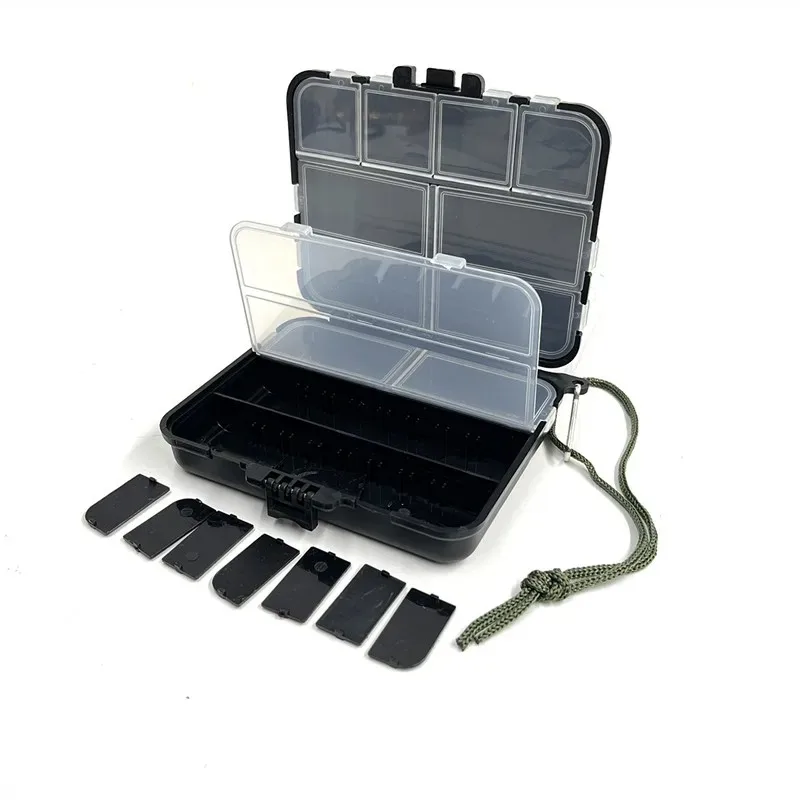 Luya Fishing Gear Box Fishing Accessories Box Double sided Fishing Parts Storage Bait Box Fish Hook Carp Accessories Storage Box