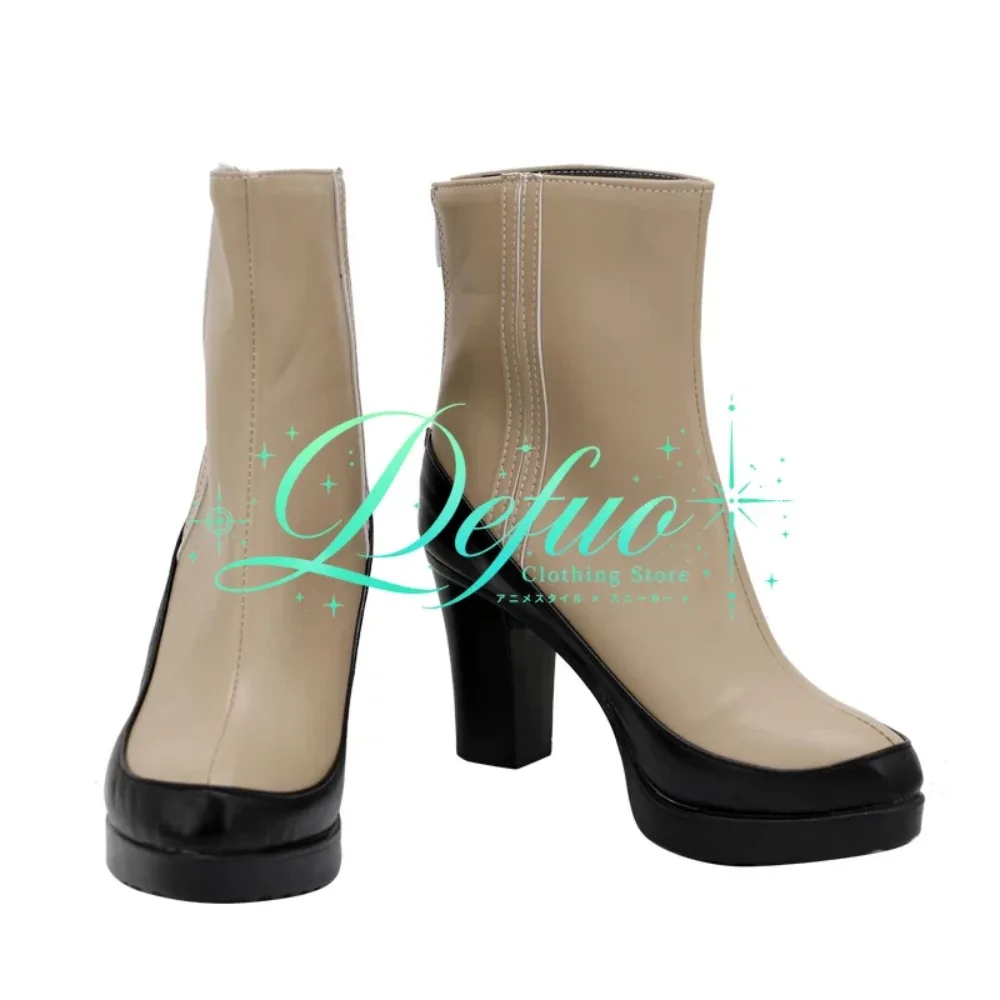 Anime Yor Forger Brown Cosplay Boots Custom Made for Valentine Anime Party Costume Event Stage Show and Photo Shoot