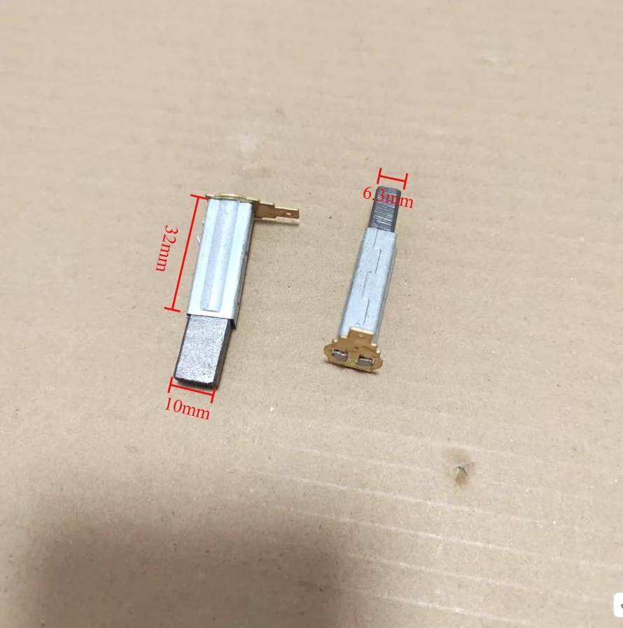 

Супер износостойкий тип 6,3X10, 2 шт., подходит для мойки высокого давления Yili/Liqi, двигателя автомойки, пружинная угольная щетка