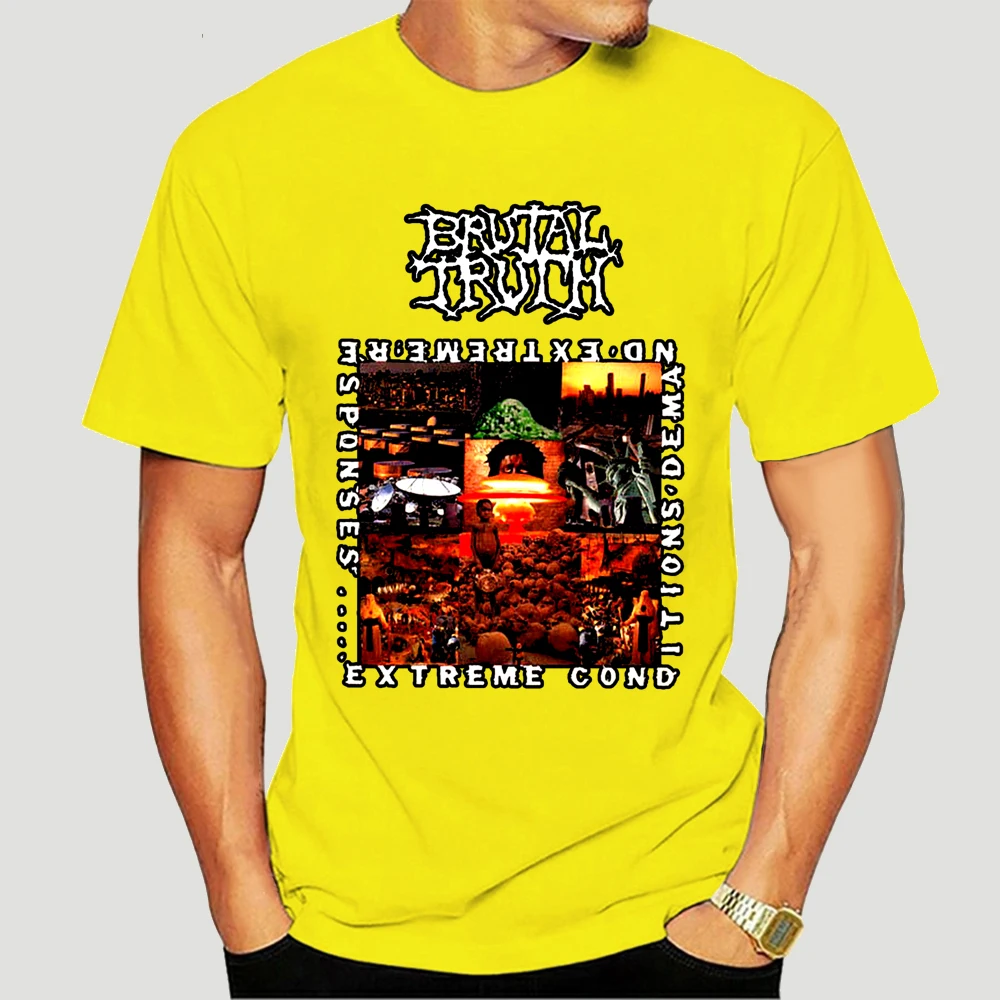 

Brutal Truth V12 Conditions Demand Extreme Responses Tee T Shirt All Sizes S-5XL T-Shirt For Youth Middle-age The Elder 6929X