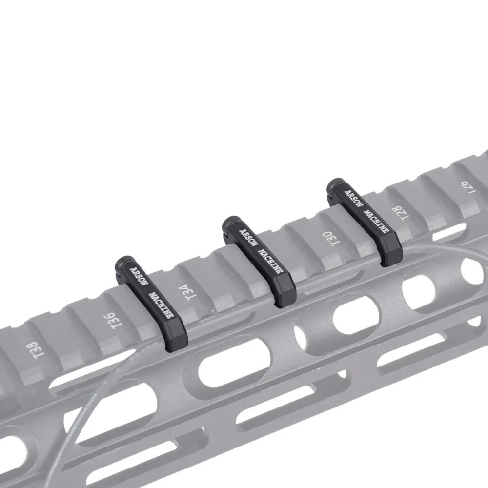 

MAGORUI 3pcs/Set Wire Guide System Cable Management Rail Cover Picatinny Rail Handguard Wire Guide Tail Fixed