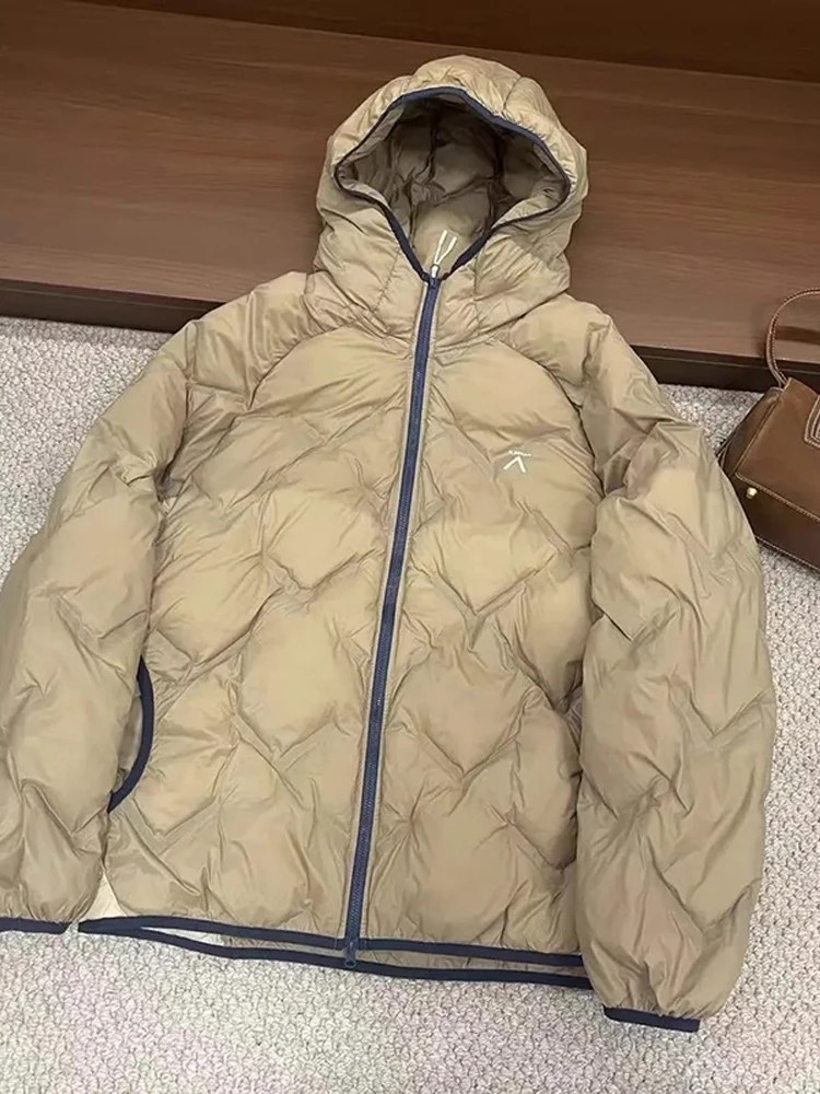 في الهواء الطلق خفيفة الوزن تنفس الرجال القطن Jaet مقنعين Thiened الخريف الشتاء الدافئة Fce اصطف يندبروف مقاومة للماء