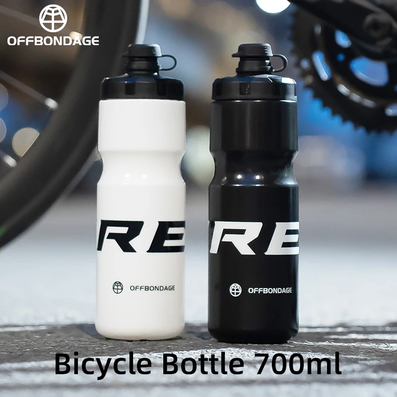 OFFBONDAGE 2025 Neue Fahrrad-Wasserflasche, 700 ml, Outdoor-Sport, Kunststoff, tragbar, große Kapazität, MTB, Rennrad, Wasserflasche