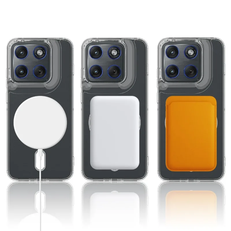 Acrylic Case for Motorola Moto Signature XT2603-2 5G Edge 70 Ultra X70 Air Pro Magnetic for Magsafe Clear Shockproof Phone Cover view 3