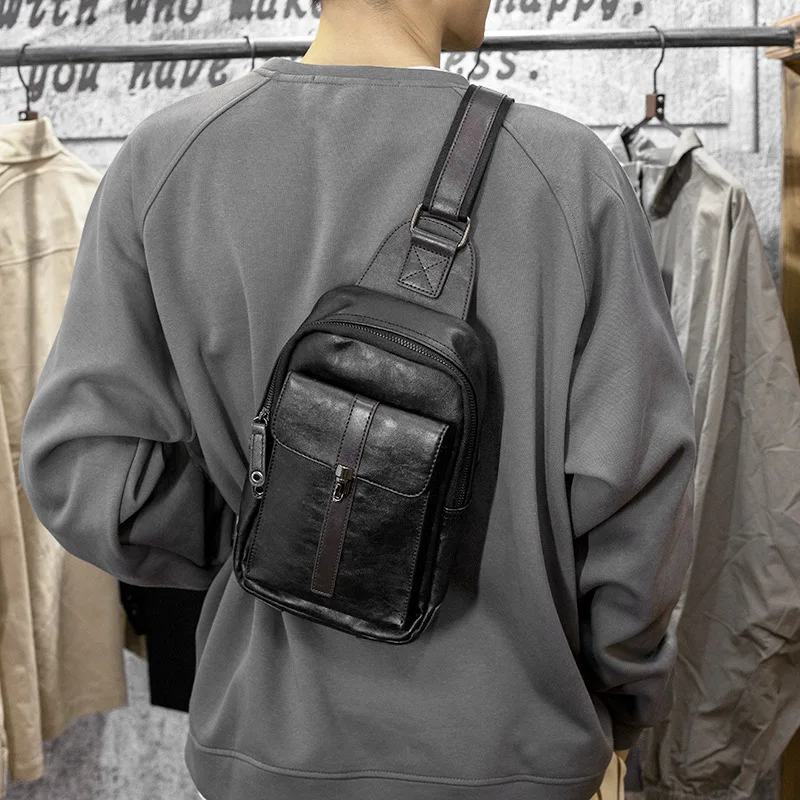 

2023 New Simple Men's Chest Bags Small Shoulder Bags Men Outdoor Crossbody Chest Bag Pack