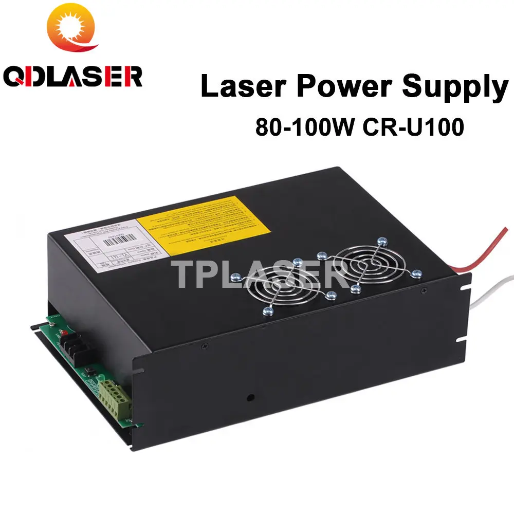 

QDLASER 80-100W CO2 Laser Power Supply for YL Laser Tube CR-U100 U Series CO2 Laser Engraving Cutting Machine