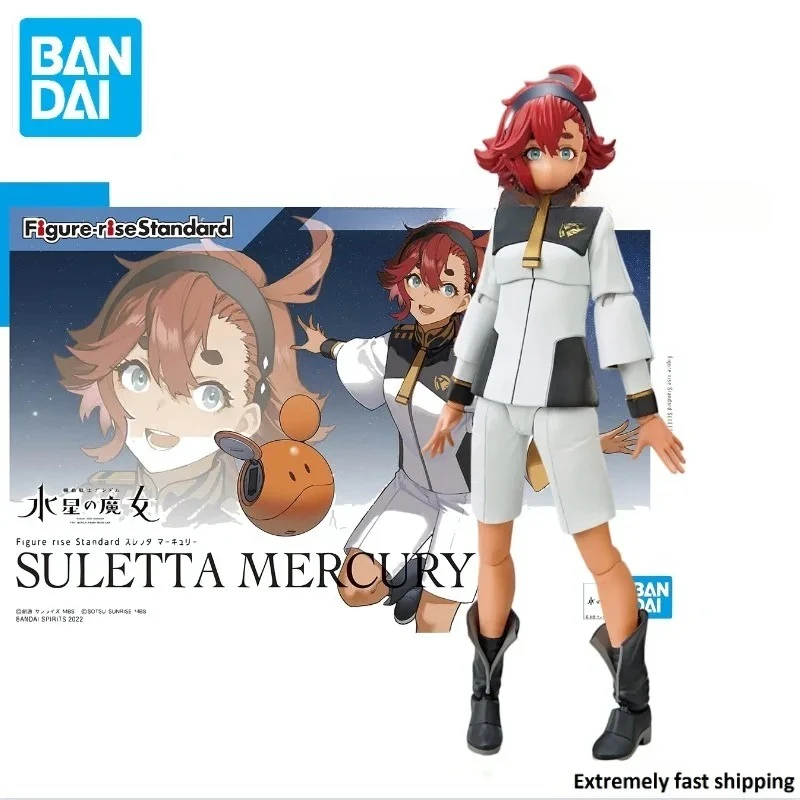 

In Stock Original Bandai Figure-rise Standard Gundam Suletta Mercury Assemble Figure Anime Model Toy Collect Action Gift