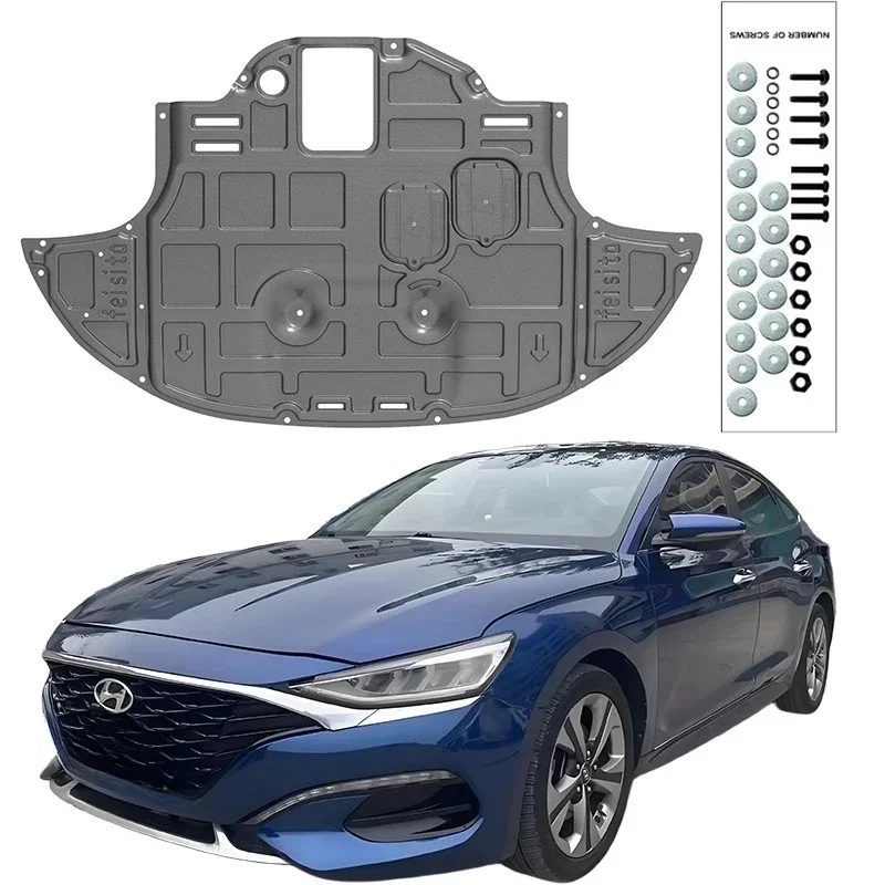 Higher Quality Alloy Under Engine Guard Mudguard Board Splash Shield Mud Fender Plate Panel For Hyundai LA FESTA 2019-2023 1.6T