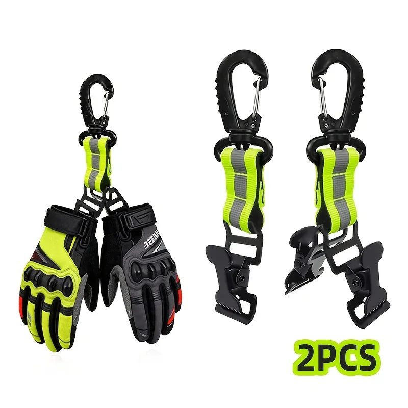Two Nylon Glove Clips, Fireman's Glove Clip Support Bands, Suitable for Firefighters and Construction Workers