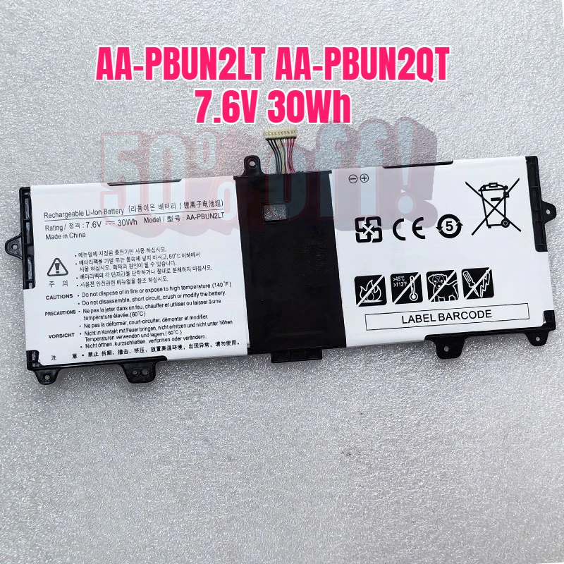 

7.6V 30Wh AA-PBUN2LT AA-PBUN2QT Battery For ATIV Livro 9 NP900X3L 900X3L-K01 K07 NT900X3M-K58S NT900K3A NT900X3L 900X3M