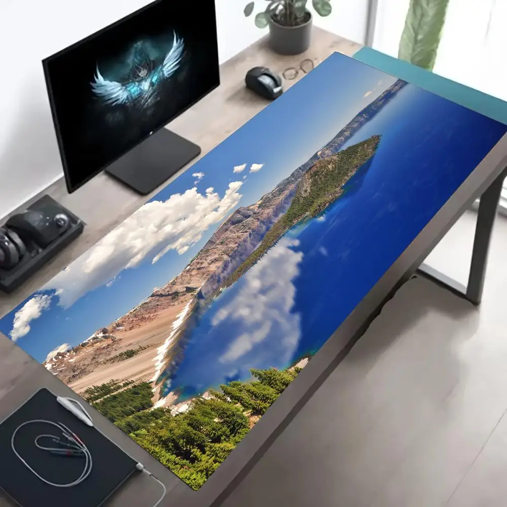 Sea view Mouse Pad Large Gaming Table Cushion Mousepads Nootbook Game Rug Non-slip Laptop Tablet Mat Mini PC Playmat