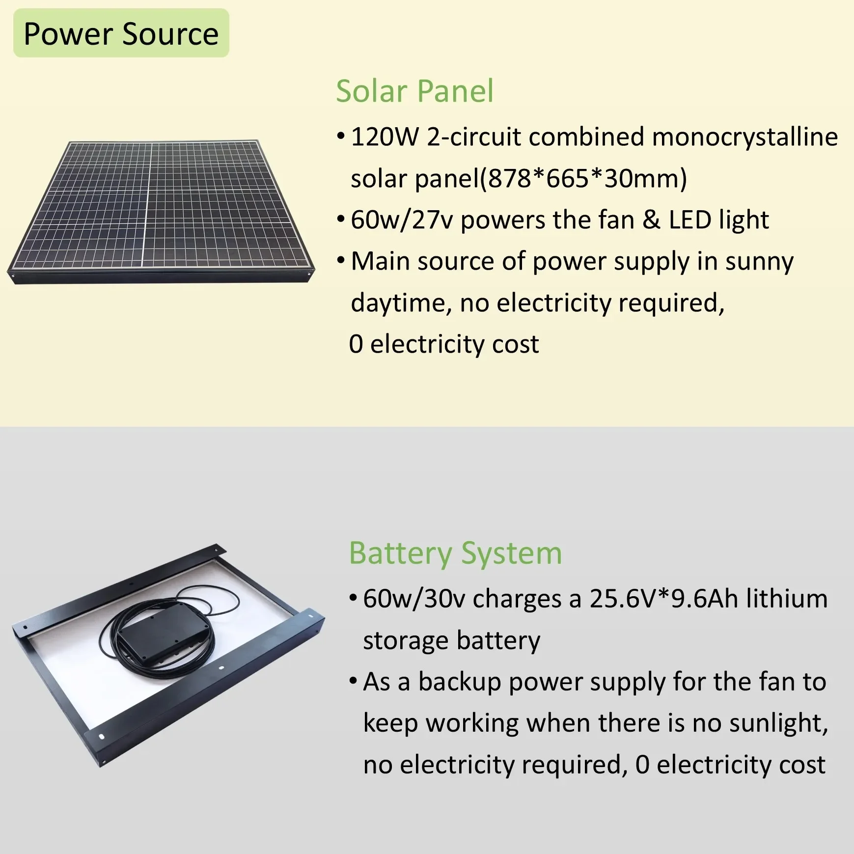 لا تكلفة الكهرباء 42 بوصة مروحة سقف تجارية تعمل بالطاقة الشمسية DC مع نظام البطارية غرفة المعيشة المنزل مروحة سقف بالطاقة الشمسية مع الضوء