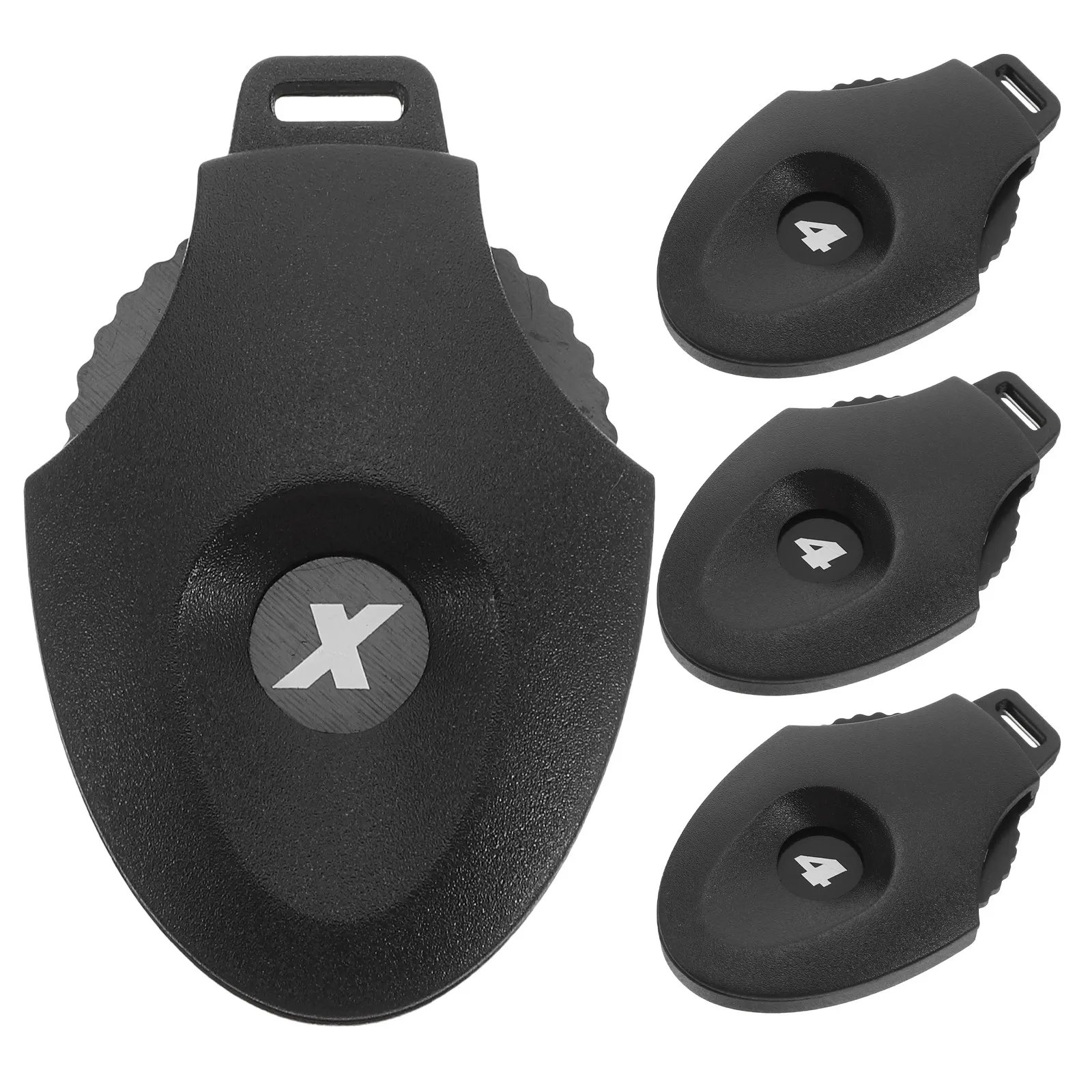 4Pcs Golf Club Number Tags ABS Build Fairway Covers Portable Lightweight Club Identification Markers Golf Accessories for Men