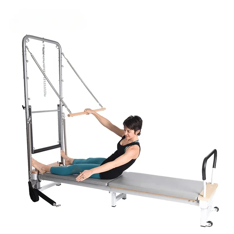 

Aluminium Pilates Reformer Tower 2 Pilates Reformer Home Studio Machines Wholesales Pilates Reformer with Tower