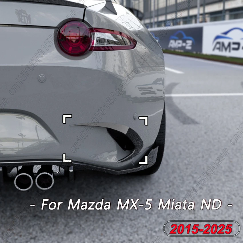 

Задний боковой бампер автомобиля, сплиттер для губ, спойлер, защита бампера, комплекты кузова для Mazda MX-5 Miata ND 2015-2025, автомобильные аксессуары