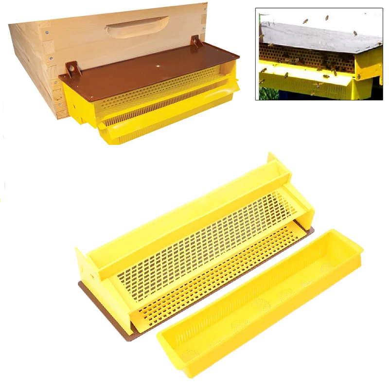 

Plastic Bee Pollen Trap with Removable Ventilated Pollen Tray Collect Beekeeping Tools Bee Hive Pollen Collector Bee Accessory