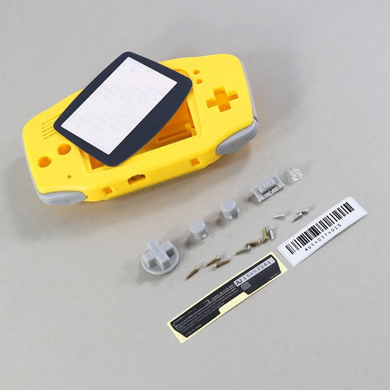 1 ensemble de coque complète avec boutons pour Kit de remplacement de Console Gameboy Advance GBA