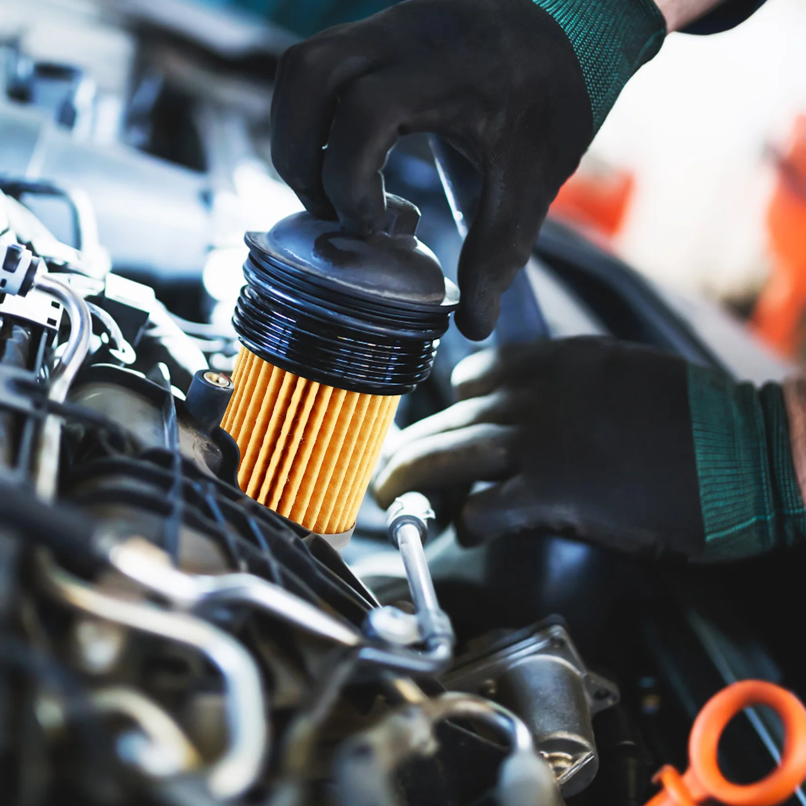 

1Set Automatic Transmission Filter and Pan Gasket Kit Aluminum Alloy Durable Transmission Oil Strainer Auto Parts Replacement