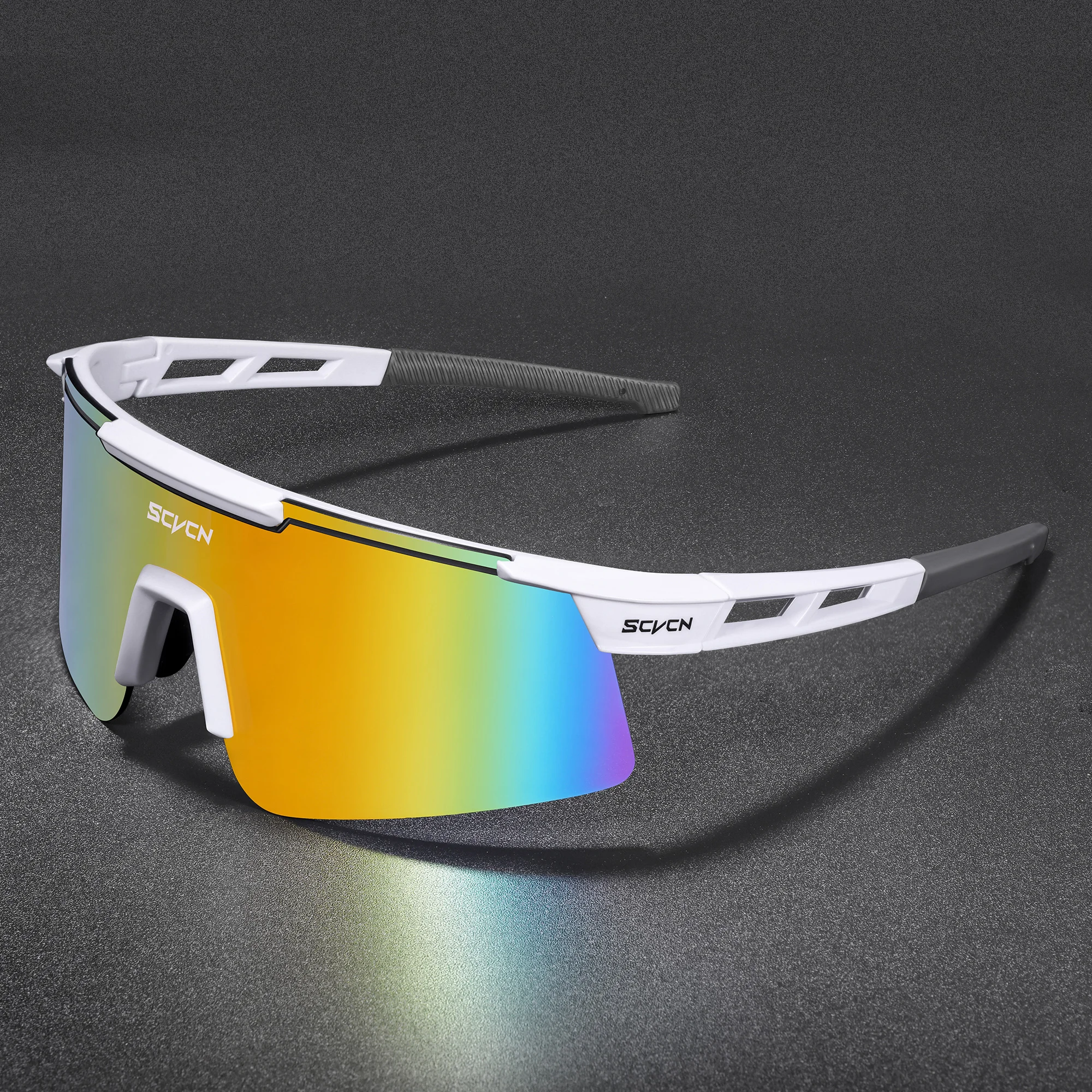 SCVCN UV400 Fietsbril Heren Dames MTB Racefiets Zonnebril Outdoor Wandelen Drive Running Zonnebril Mode Sportbril
