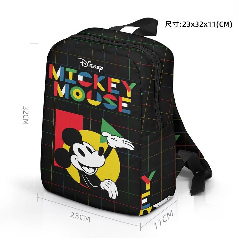 MINISO Disneyland Series Mickey Mouse Minnie Donald Duck Peripheral Small Canvas Backpack Outdoor Backpack Student Schoolbag