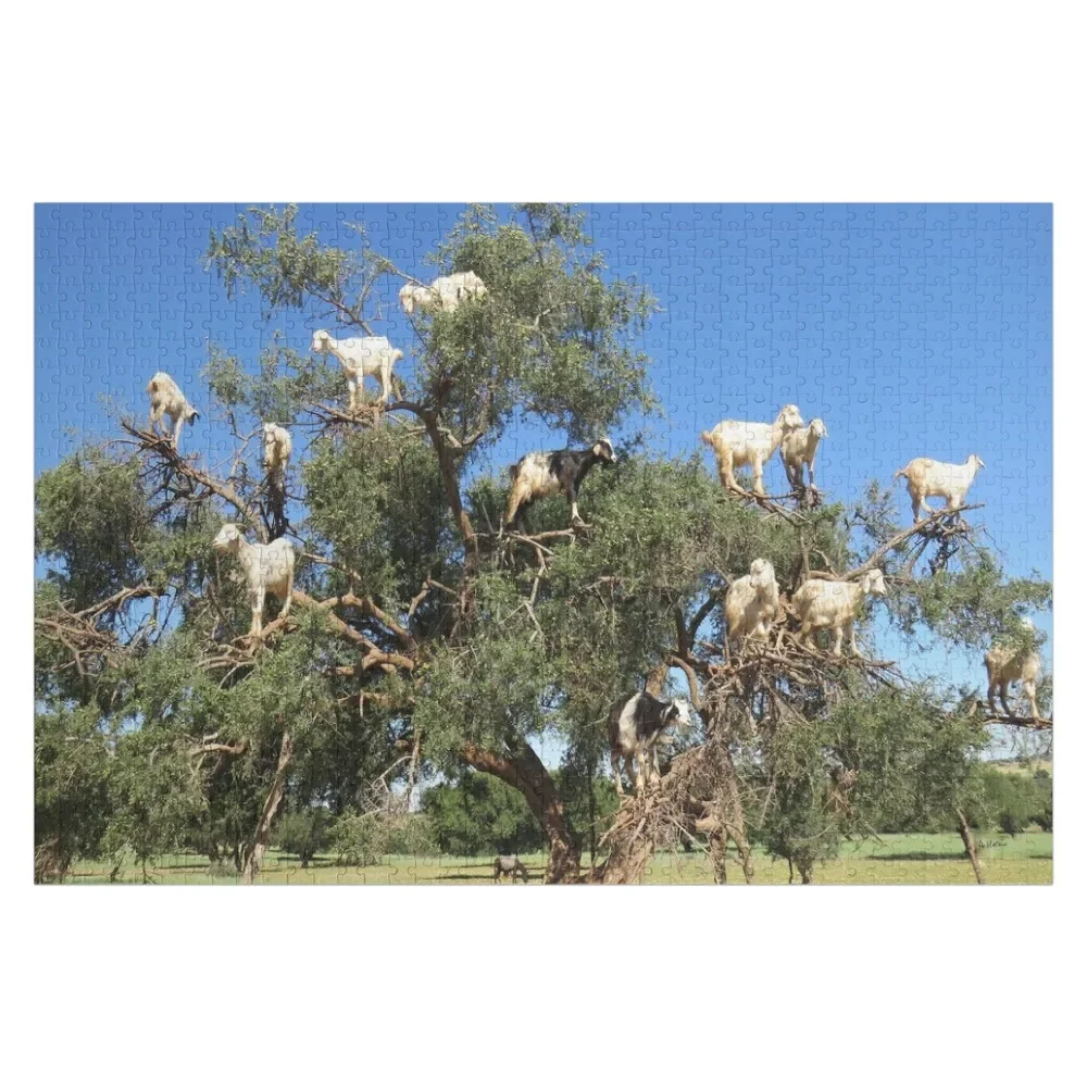 

goats in trees Jigsaw Puzzle Scale Motors Wood Animals Personalized Toys Puzzle