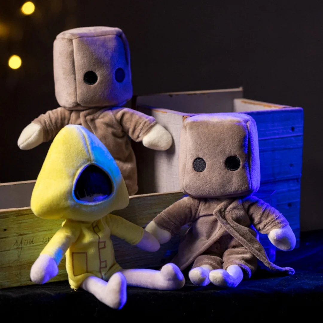 Cute Lifelike Little Nightmares 2 Plush Toy Six Figure Collection Cartoon Figure Adventure Game Gift Toys For Kids Game Fans