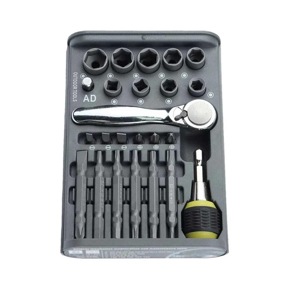 For Daily Repair Needs 30-in-1 Screwdriver Set For Household Repairs Black And Gray Long Lasting Tool Durability