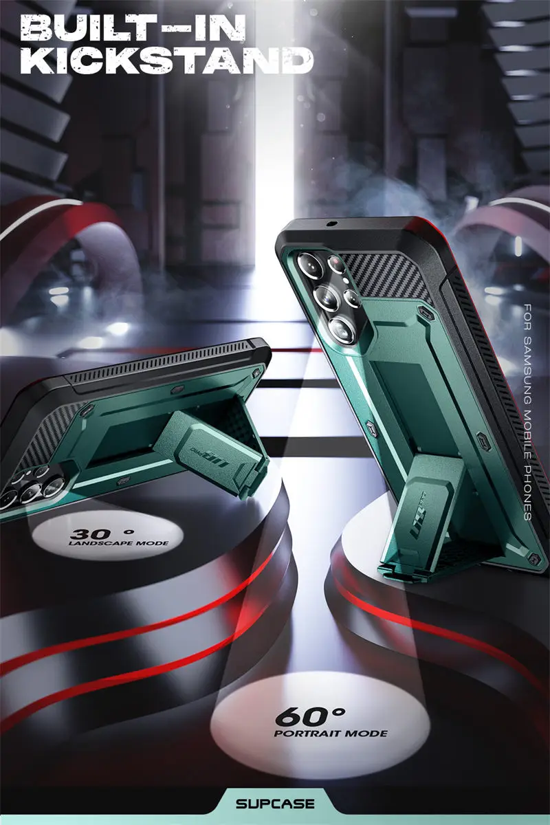 SUPCASE For Samsung Galaxy S22 Ultra Case (2022) 6.8 inch UB Pro Full-Body Holster Cover WITHOUT Built-in Screen Protector