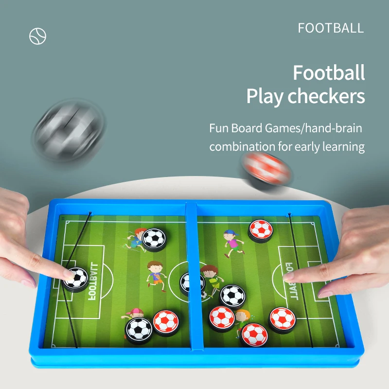 Table Football Board Game For Family Party Tabletop Soccer Play Ball Toys Kids Boys Sport Outdoor Portable Interactive Toys