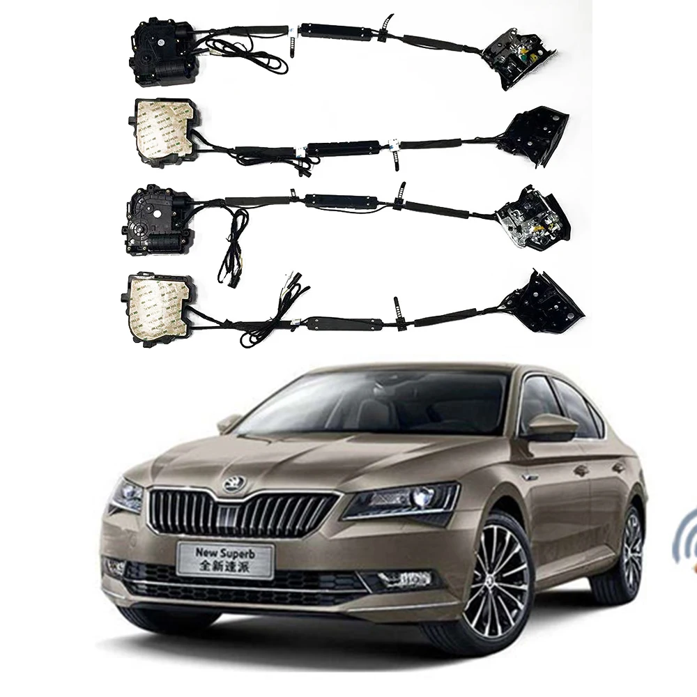 

Для SKODA Superb 2014 + электрическая всасывающая дверь автомобильные запасные автоматические замки аксессуары дверь мягкая закрывающая Авто электроинструменты VW