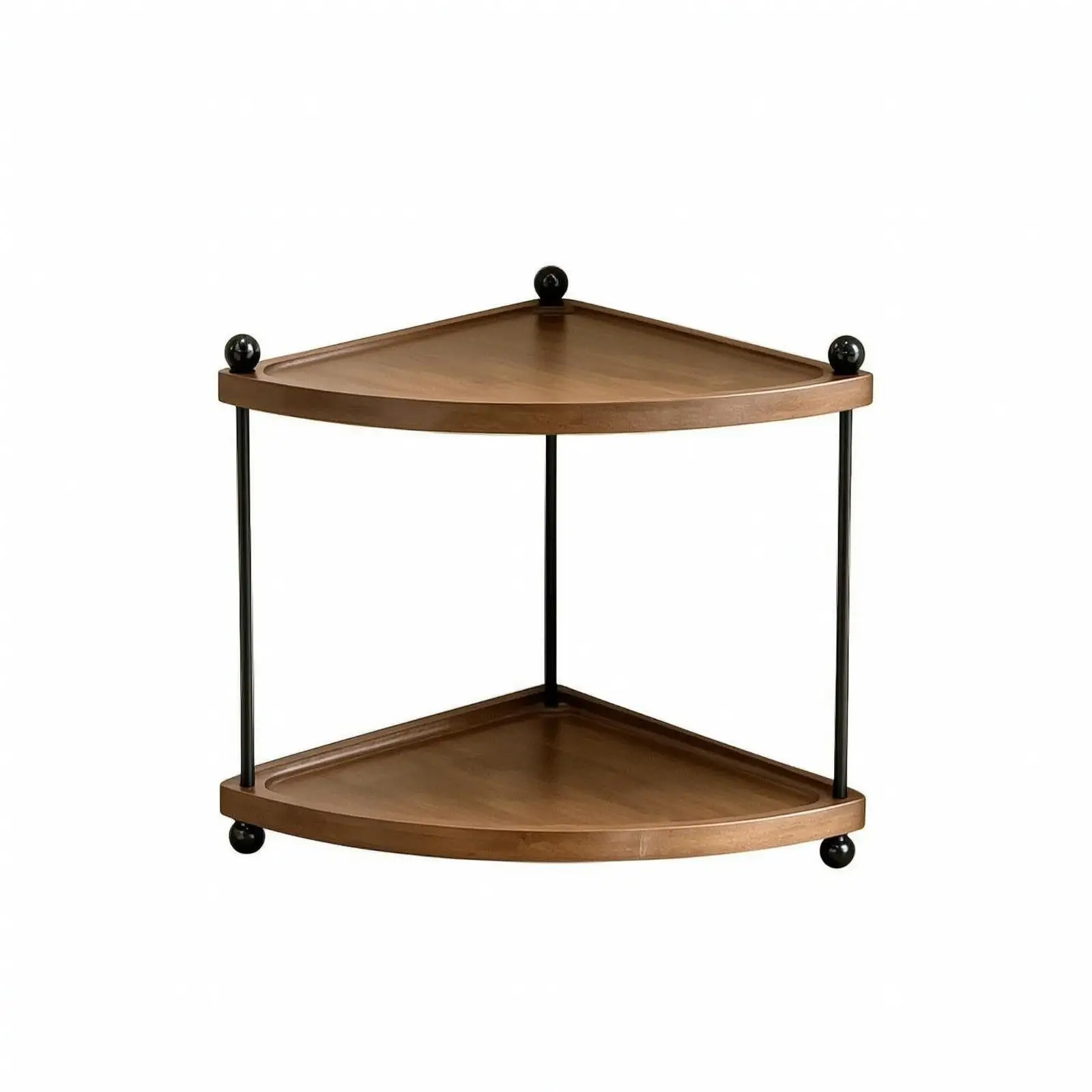 Wooden Corner Display Shelf Freestanding Narrow Rack for Kitchen Spices Living Room Photos Small Space Storage Shelf