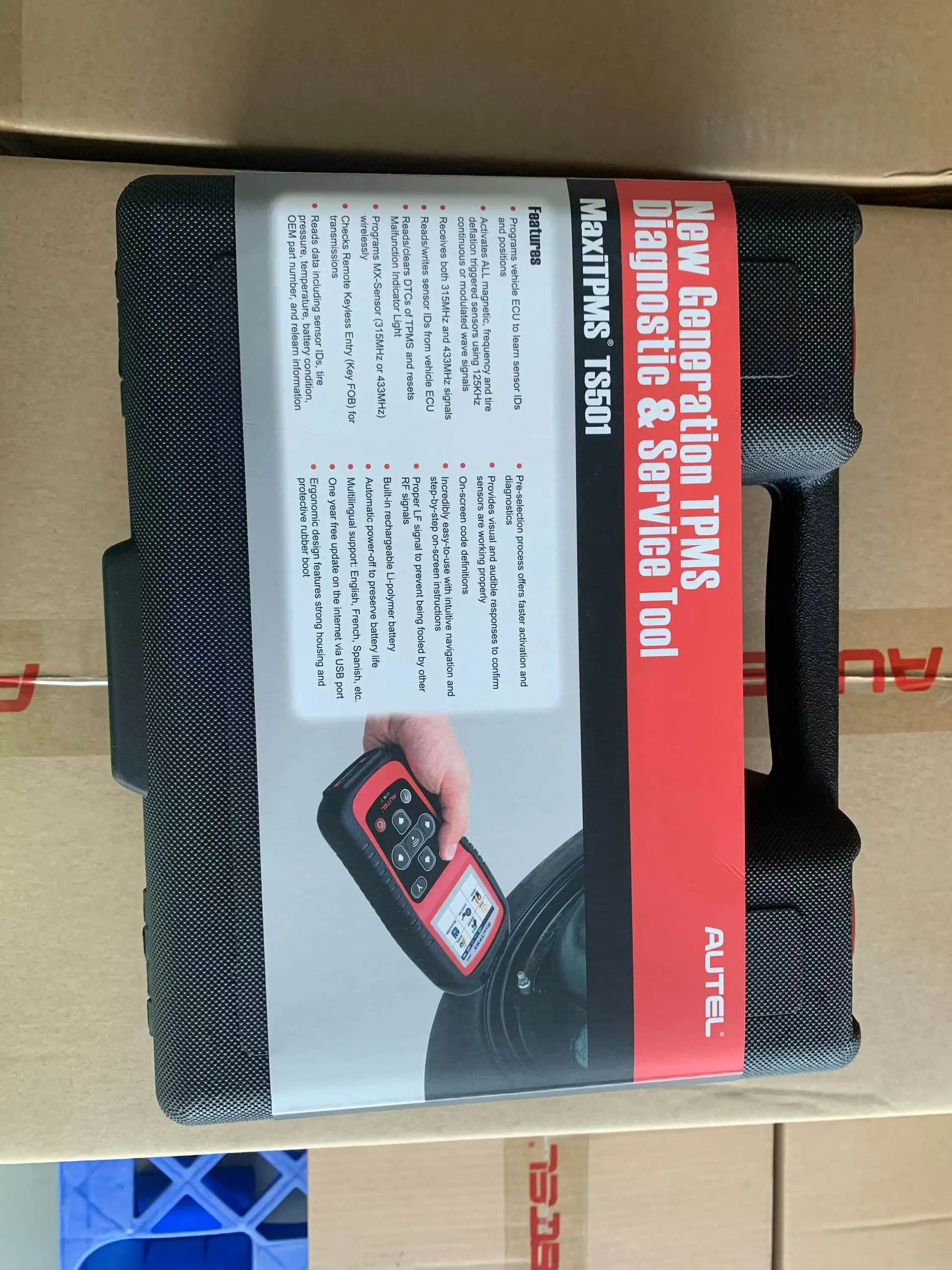 Autel programming 315 433mhz universal programmable TPMS sensor maxitpms ts501 OBD tpms tool programmer