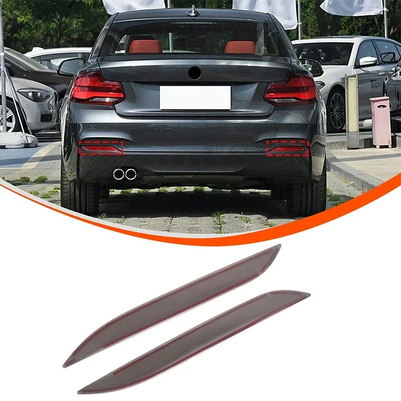 ABS Black For BMW 2 Series F22 F23 2014-2019 Car Rear Fog Light Shade Decorative Sticker Auto Accessories (M Sports Edition)