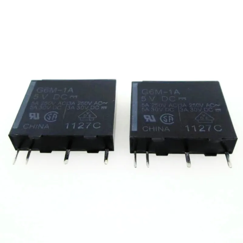 

HOT NEW 5V relay G6M-1A 5VDC G6M-1A-5VDC G6M-1A-5V G6M1A 5VDC 5V DC5V 5A 250VAC 4PIN