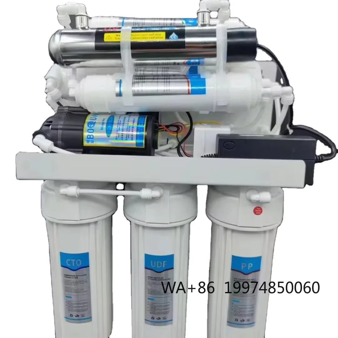 

CE High-Flow Rate 6-Stage UV Water tank System Electric Portable Under-Sink Filter Elements Machine RO Drinking Machine