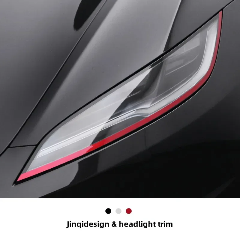 

Applicable to Tesla model3/Y headlight eyebrow sports decorative strip, new version of car light color change protective film