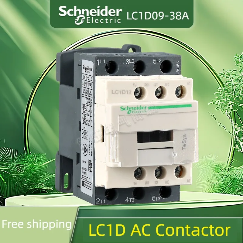 

Schneider contactor 220v AC Three-pole contactor 3P 3 Phase 3-Pole 50/60Hz LC1D25 LC1D32 LC1D38 Coil Voltage 24v 110V 220V 380