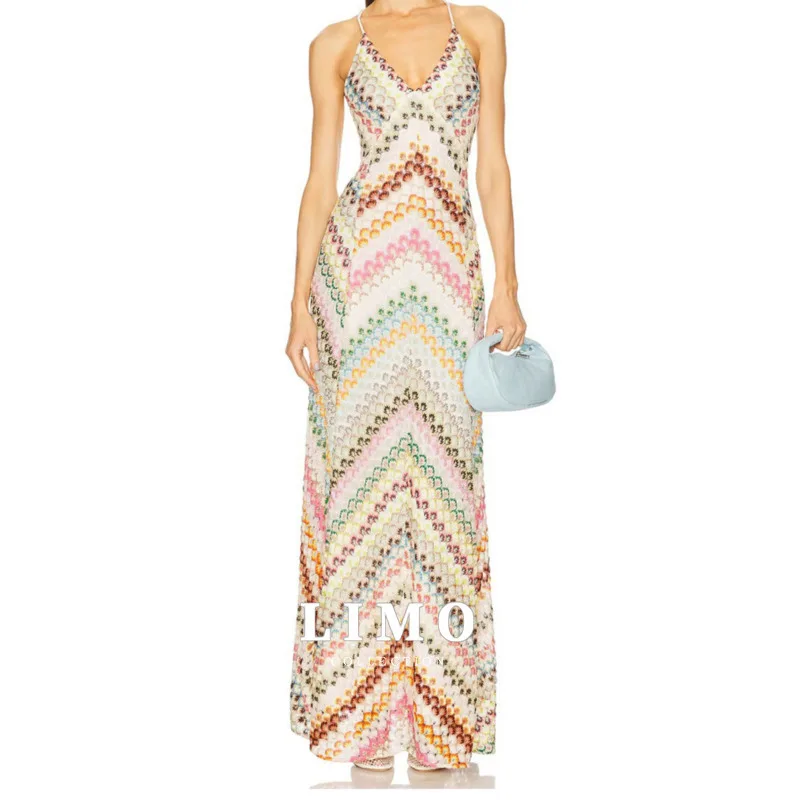 

LIMO 2025 новое платье с геометрическим принтом, женское повседневное элегантное дизайнерское платье с неровным подолом, весна-лето, полиэстер, хлопок, мода