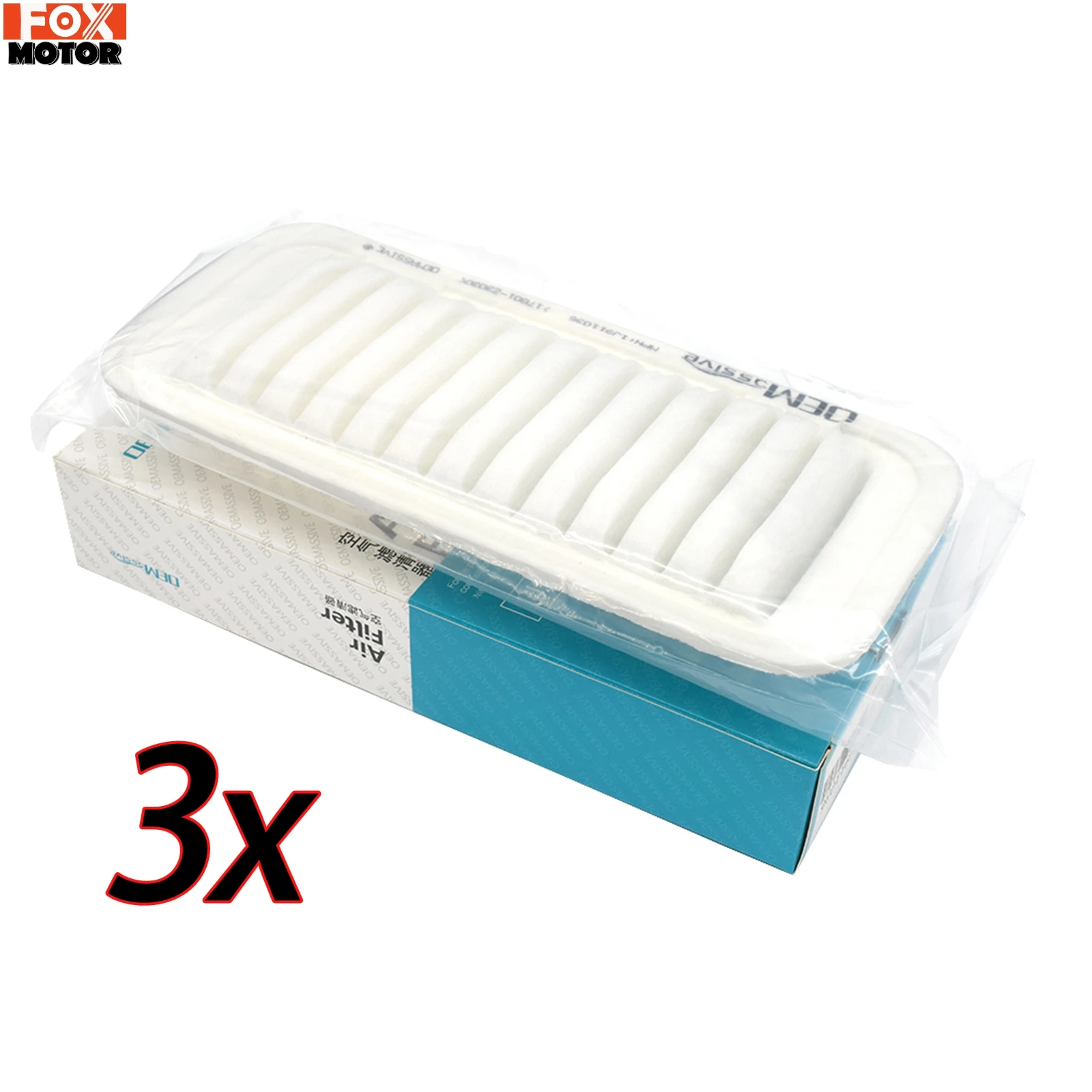 3X 17801-23030 Cars Engine Air Filter Car Parts For Toyota Urban Cruiser Yaris Aygo Dyna Citroenc C1 Subaru Justy IV Peugeot 107