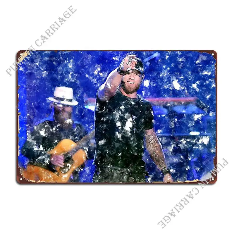 Brantley Gilbert 19 Metal Plaque Poster Vintage Wall Mural Classic Tin Sign Poster