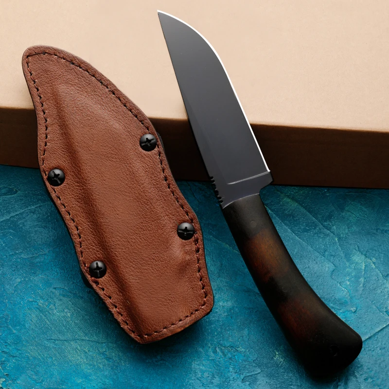 80CRV2 high-quality steel outdoor knife, hiking, hunting, adventure survival knife, portable knife, maple handle