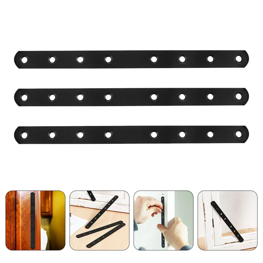

6pcs Corner Brackets For Wood Cabinet Shelf Support Straight Furniture Connector Mending Plates Layer Board Angle Clip Hardware