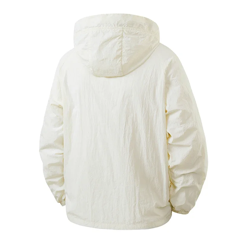 Men's UPF50+ Sun Protection Jacket Lightweight Breathable Windbreaker Hiking Cycling Fishing Outdoor Sports Quick-Dry UV Travel