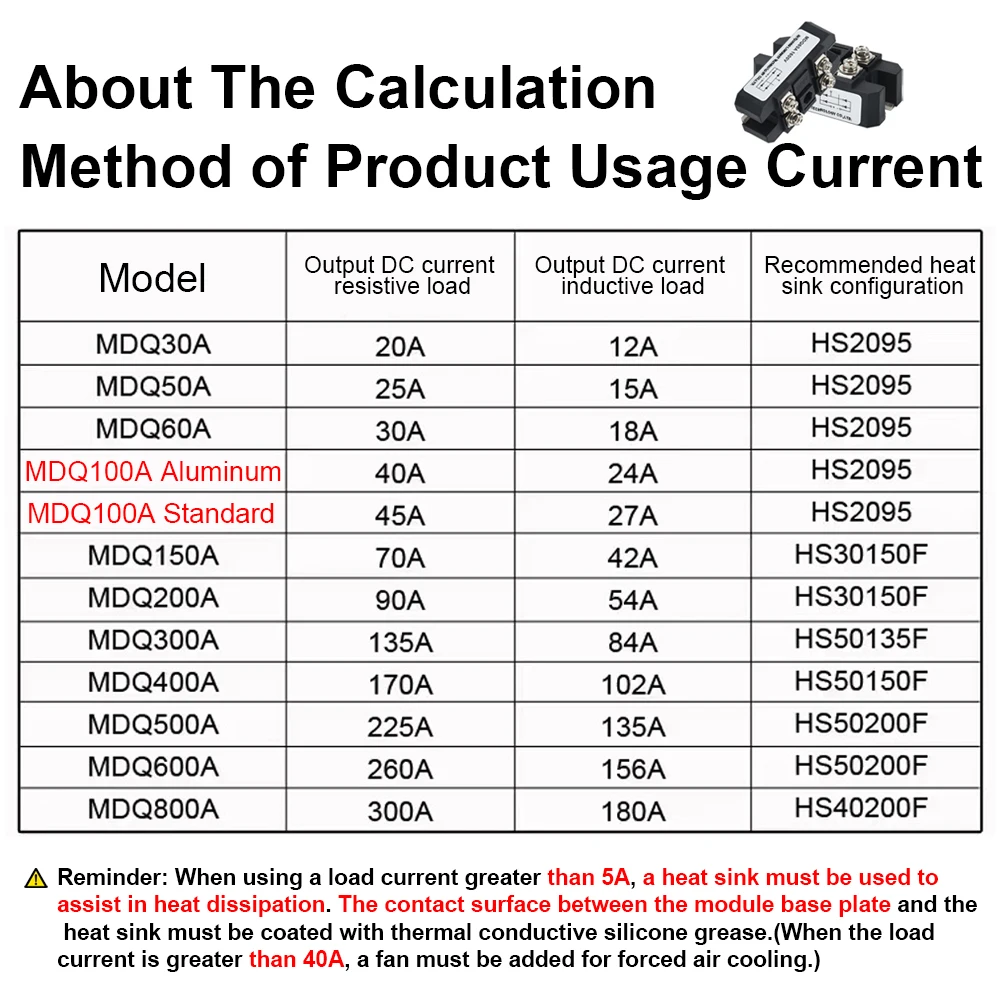 Mdq単相ダイオードブリッジコンバーターモジュール、ラジエーター、銅ベース、高出力、acからdc、1600v、200a、250a、300a、400a、500a