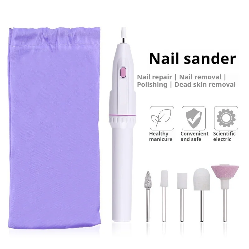Nail Polisher Mini Electric Nail Drill Kit Manicure Pedicure Grinding Polishing Nail Art Sanding File Pen Tools Machine