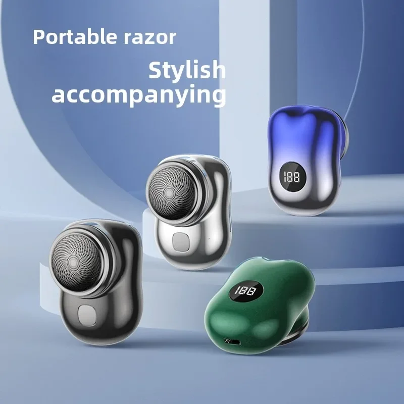 Alat cukur elektrik Mini untuk pria, mesin cukur portabel profesional, alat Dandan ukuran perjalanan Ringkas