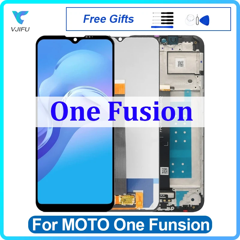 6.5'' Original LCD For Motorola Moto One Fusion Display Touch Screen XT2073-2 Digitizer Assembly Replacement Phone Repair Tested