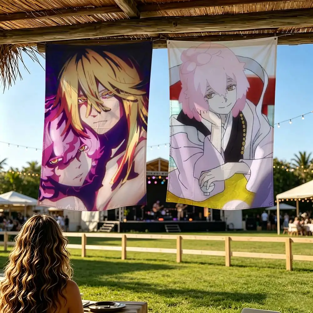 Anime Hells P-Paradise J-Jigokuraku Flag Digital Printing Banner for Garage Wall Out Door Decoration
