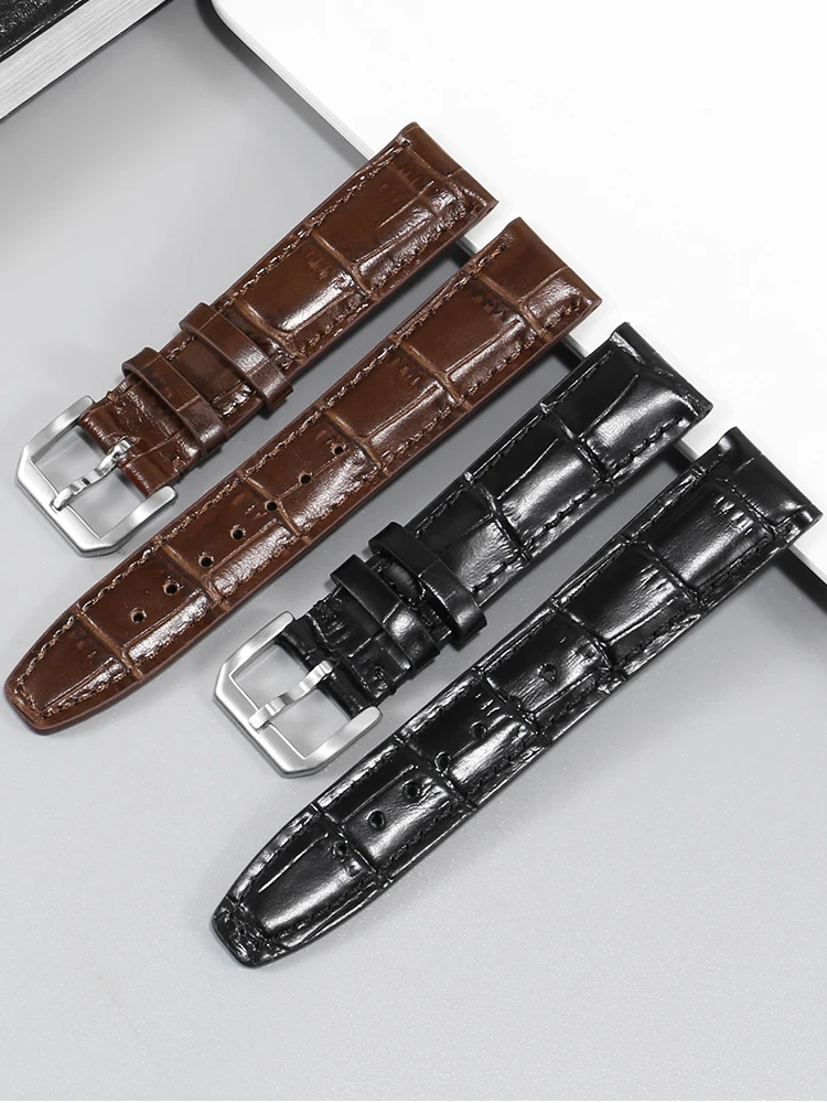 

Suitable for IWC genuine leather Portofino Pilot Little Prince Portugal chronograph watch strap 20 22mm
